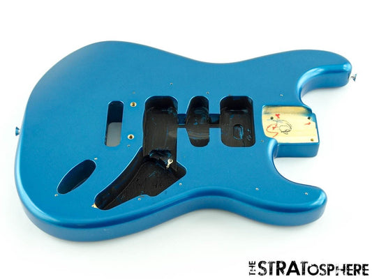 Fender Standard Stratocaster Strat BODY Guitar Parts Poplar Aqua Marine Metallic