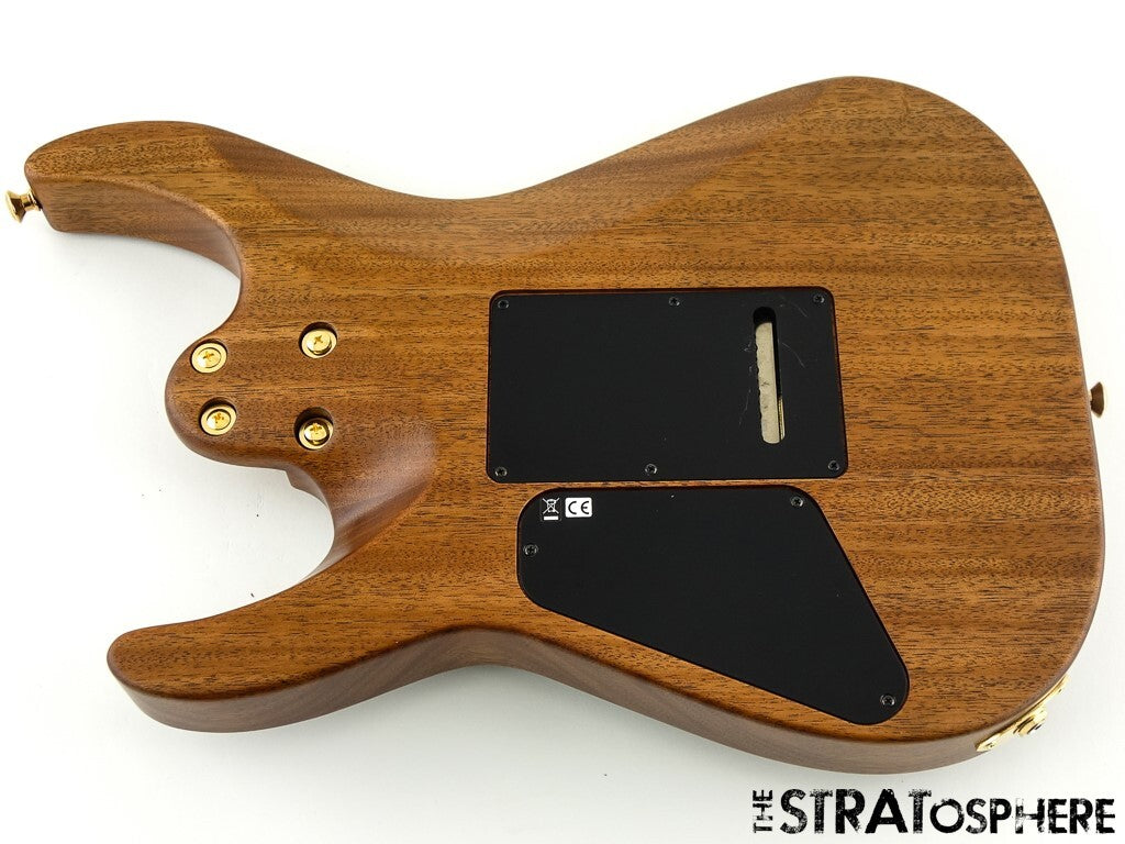 LOADED Charvel MJ DK24 HSH 2 Pt. Mahogany BODY Duncan Walnut Top Natural $20 OFF