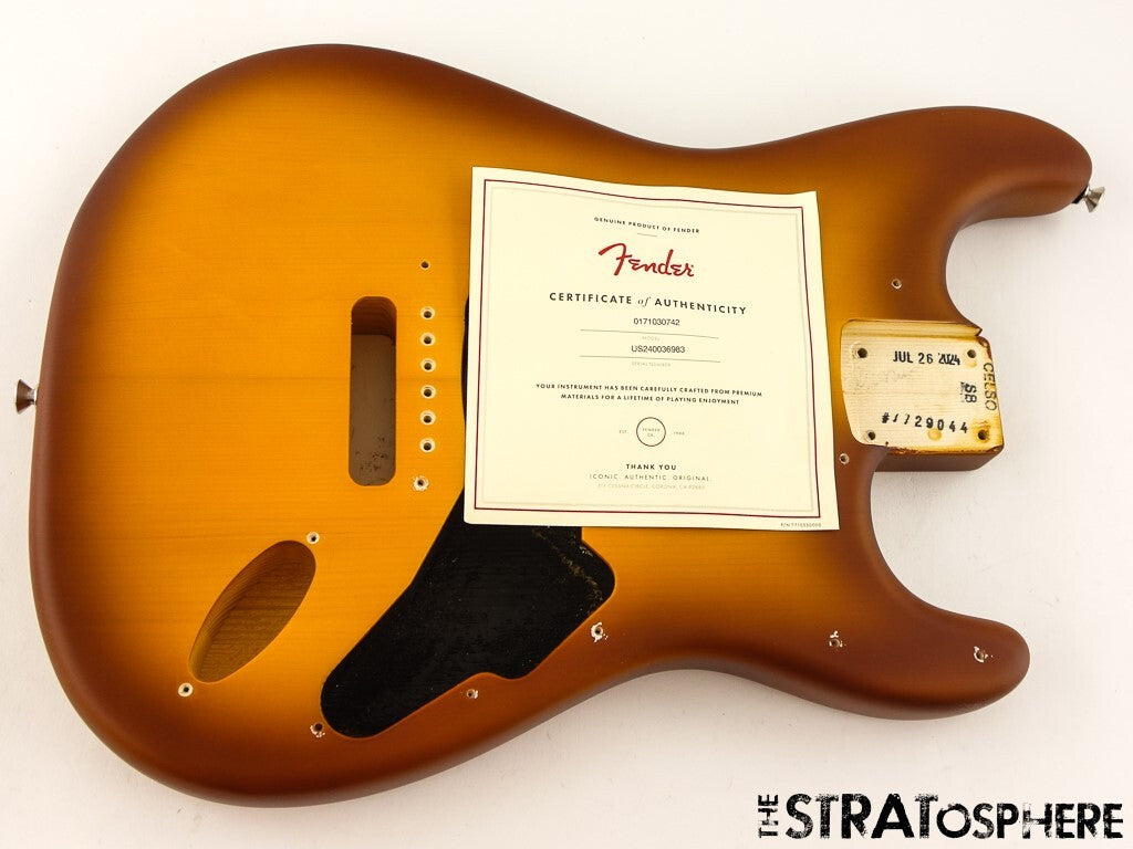 Fender American Performer Timber Strat BODY Spruce Satin HoneyBurst CLOSEOUT