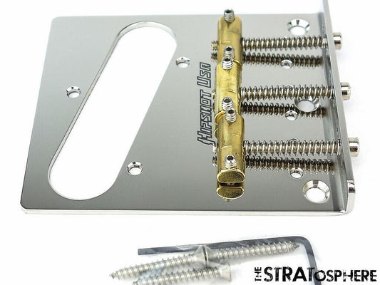 NEW Hipshot BRIDGE for Fender Telecaster Tele Vintage STAINLESS STEEL 44100-33SS