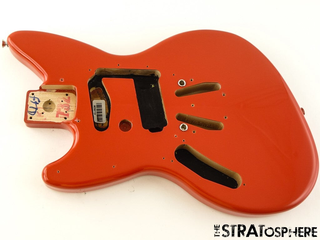 LEFTY Fender Kurt Cobain Jag-Stang HS Guitar Parts BODY, Alder Fiesta Red