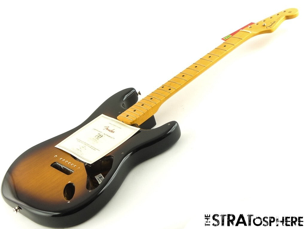 Fender 70th Anniversary AV II 1954 Strat BODY + NECK, Stratocaster Maple 2TS