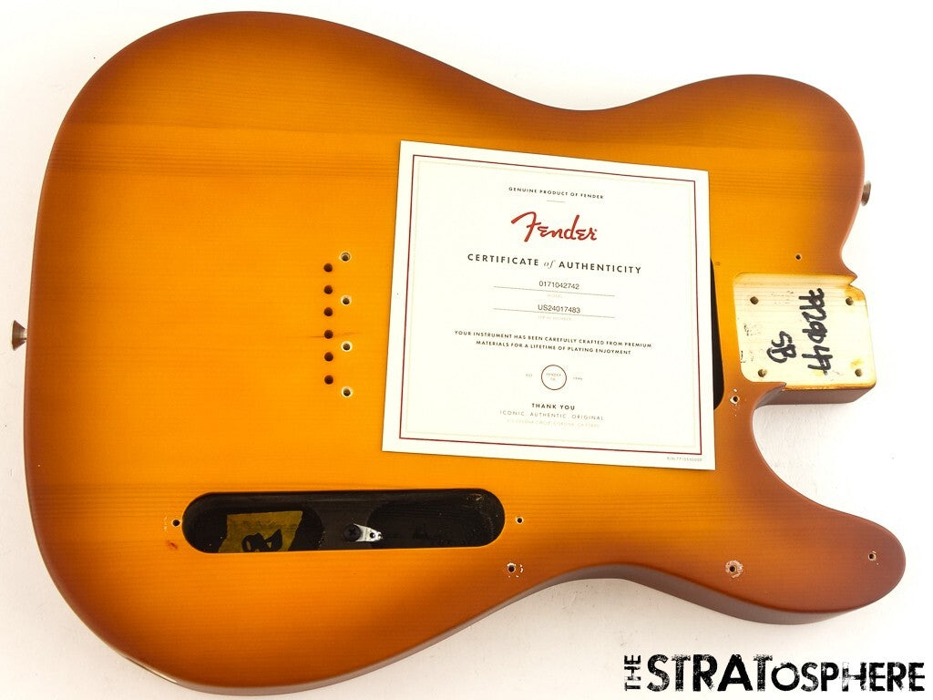 Fender American Performer Timber Tele BODY USA Spruce Honey Burst CLOSEOUT