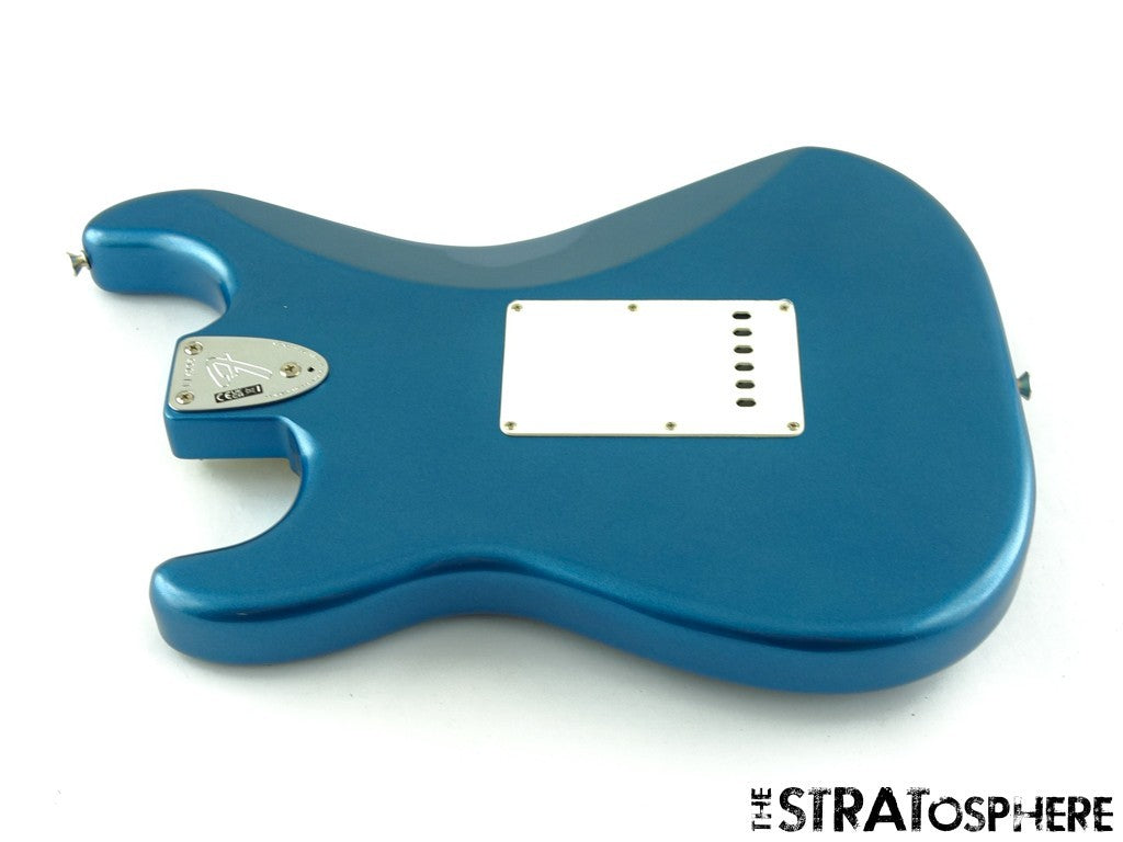 Fender AV II American Vintage 1973 Strat BODY +HARDWARE 73 Ash Lake Placid Blue