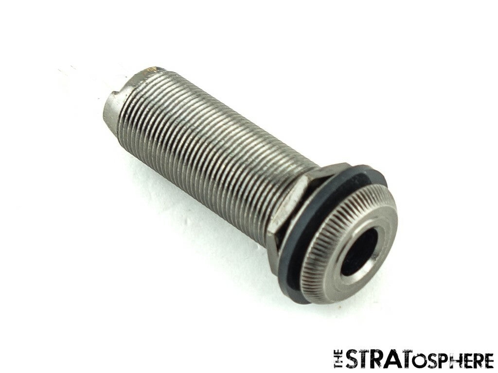 *NEW Copper STEREO/ MONO JACK 1/4'' for Guitar & Bass Barrel Jack 4 Pin Black