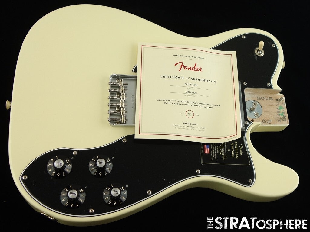 Fender AV II American Vintage Tele 1977 Custom LOADED BODY 77 Olympic White