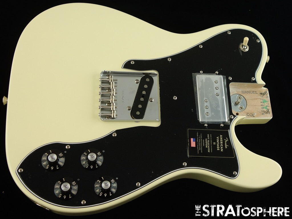 Fender AV II American Vintage Tele 1977 Custom LOADED BODY 77 Olympic White