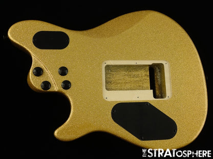 EVH Eddie Van Halen Wolfgang Standard BODY, Floyd Rose Route Gold Sparkle