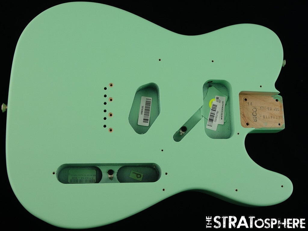Fender American Performer Humbucker Telecaster Tele BODY Satin Surf Green!