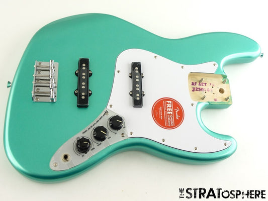 Fender Squier Affinity Active Jazz BASS LOADED BODY, Preamp Mystic Surf Green