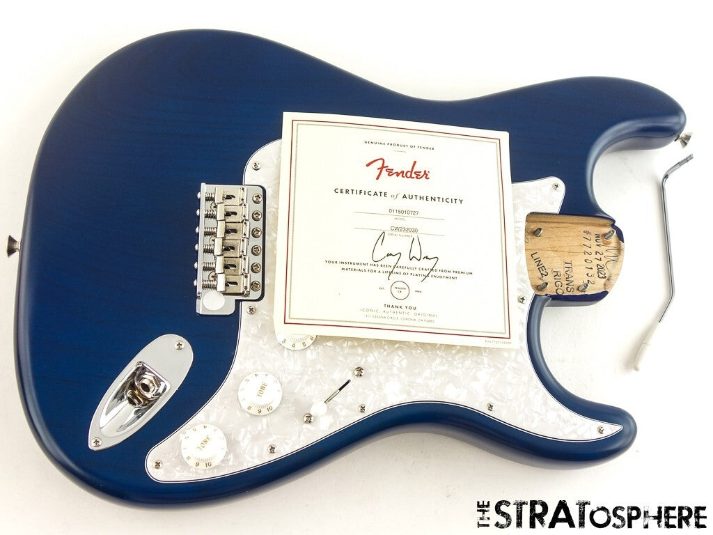 Fender Cory Wong Stratocaster Strat LOADED BODY, USA Lacquer Sapphire Blue
