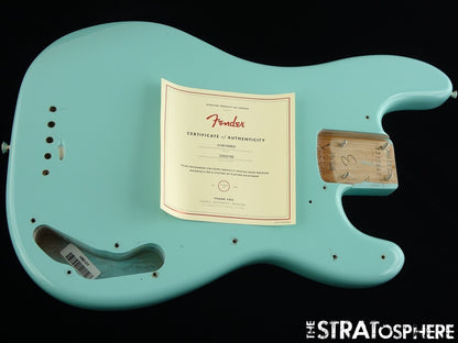 Fender AV II American Vintage 1960 Precision P BASS BODY &NECK PLATE 60 DPB Blue