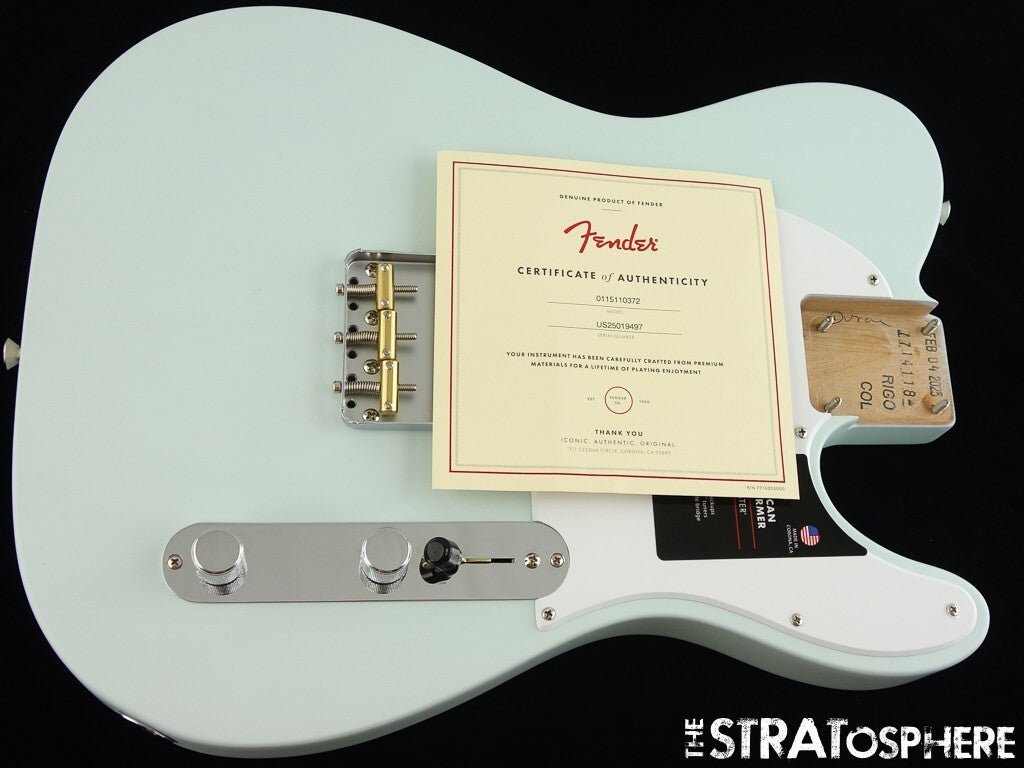 American Performer Fender Telecaster Tele LOADED BODY USA Satin Sonic Blue.