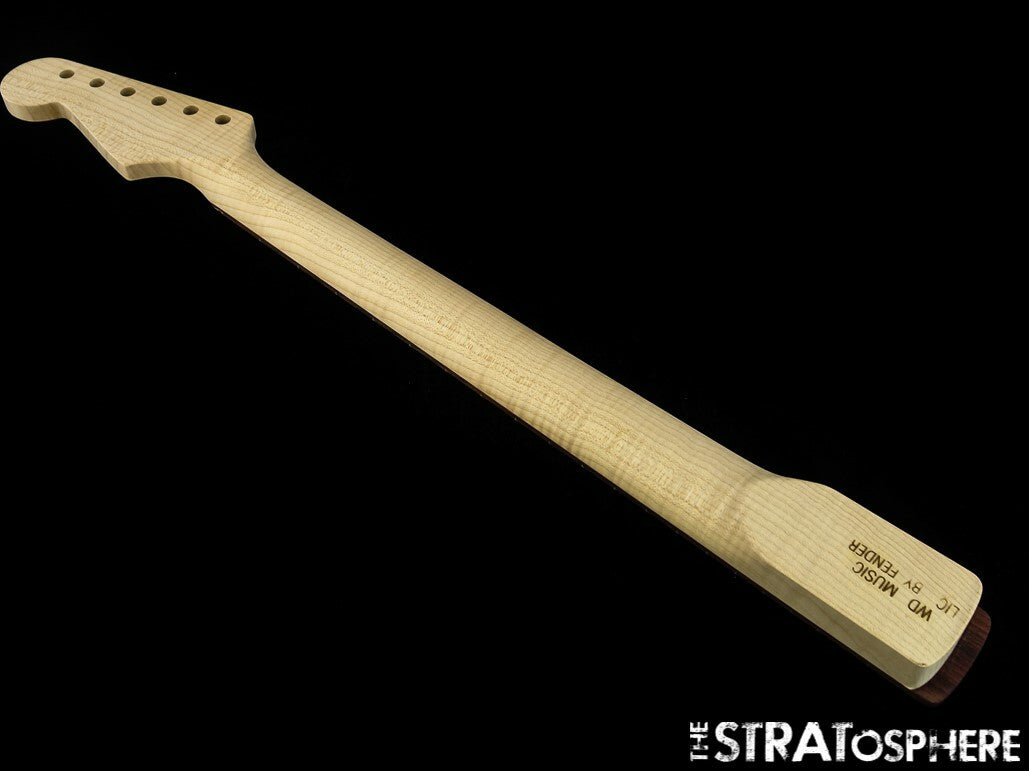 NEW Fender Lic WD Stratocaster Strat Replacement NECK AAA Flame Maple Rosewood22