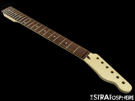 NEW Fender Lic WD Telecaster Tele Replacement NECK AAA Flame Maple Rosewood 22