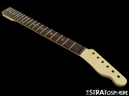 NEW Fender Lic WD Telecaster Tele Replacement NECK AAA Flame Maple Rosewood 21