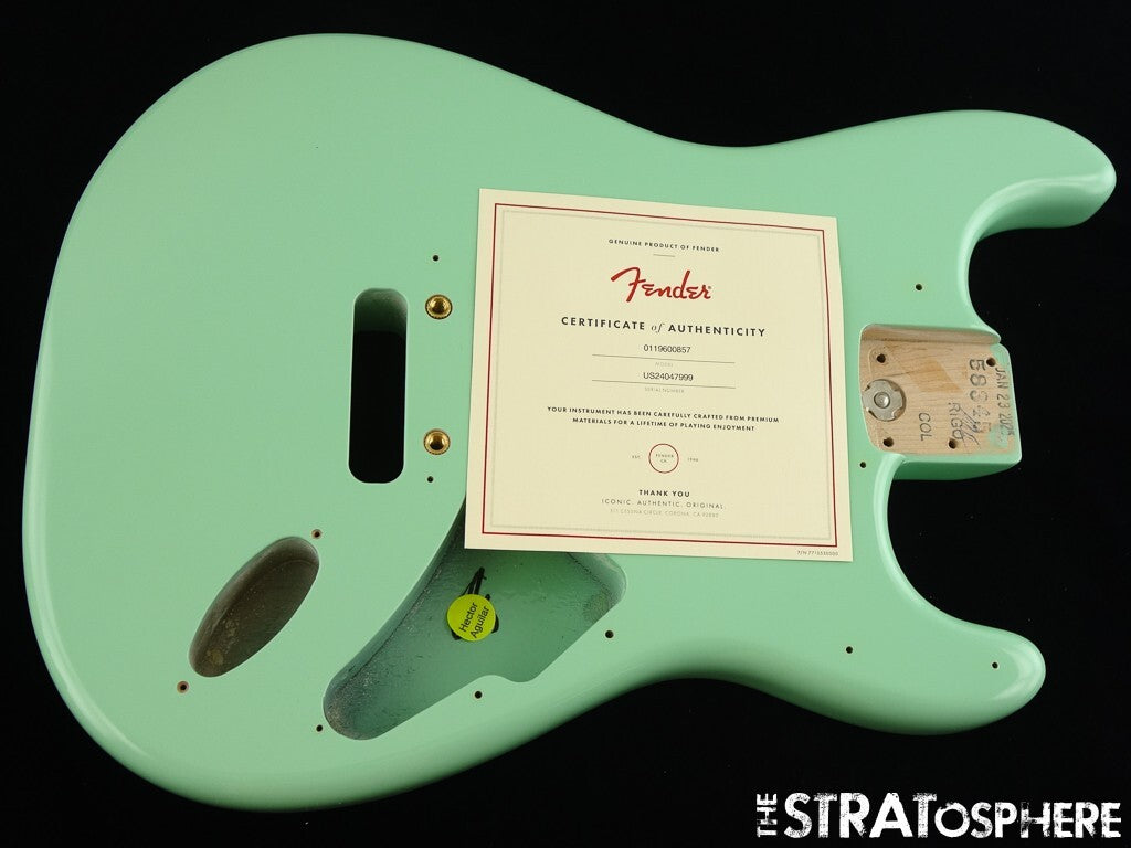 USA Fender JEFF BECK Stratocaster Strat BODY Guitar Surf Green