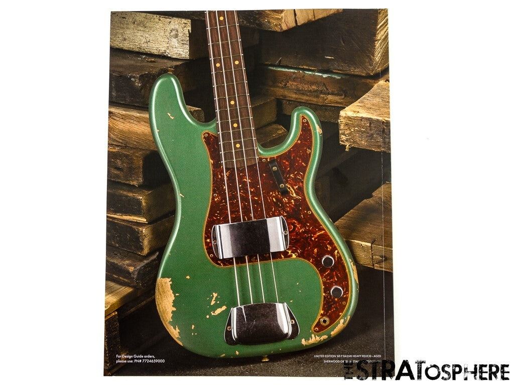 Fender 2022 Custom Shop Guitar Design Guide CATALOG Strat Tele Bass