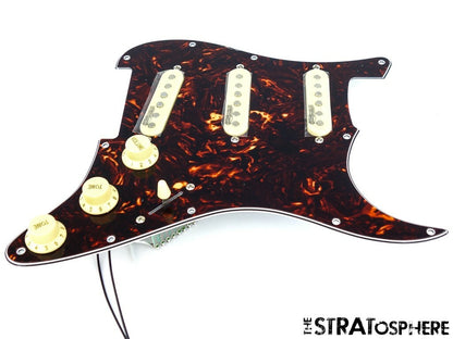 *NEW Wilkinson WOVS LOADED PICKGUARD for Fender Strat Dark Brown Tortoise 11Hole