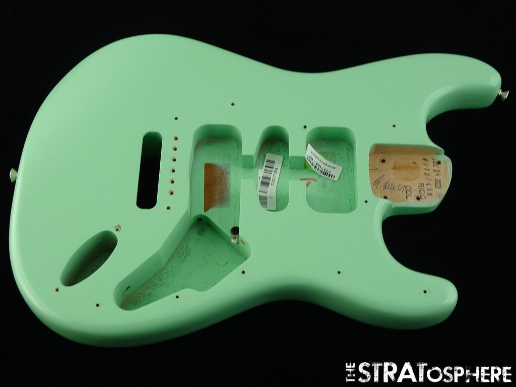 USA Fender Cory Wong Stratocaster Strat BODY, Ltd. Lacquer Satin Surf Green