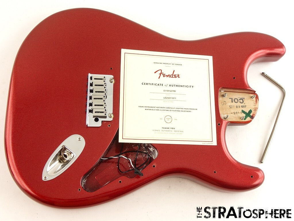 Fender American Ultra II Stratocaster Strat BODY & HARDWARE USA Sinister Red