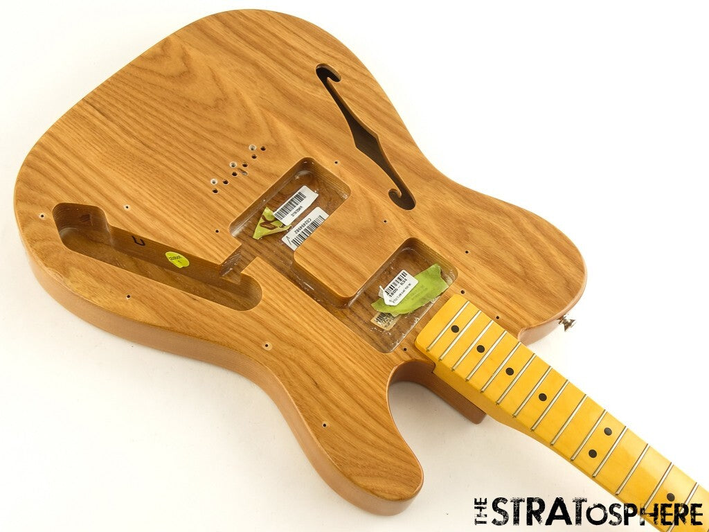Fender AV II 1972 Tele Thinline BODY + NECK Telecaster Semi-Hollow Aged Natural