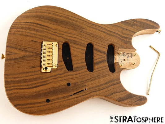 Charvel DK22 SSS Pro Mod Dinky BODY + GOLD HARDWARE Mahogany w/ Walnut Top NAT