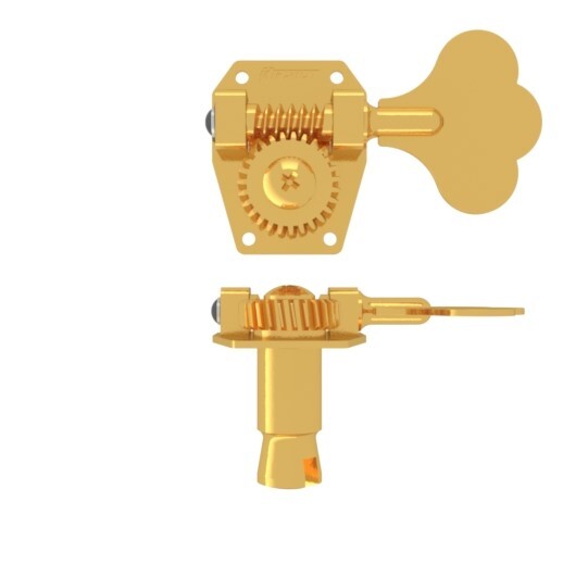 NEW Hipshot HB1 BASS TUNER - SHORT CLOVER KEY - GOLD 20110SKG