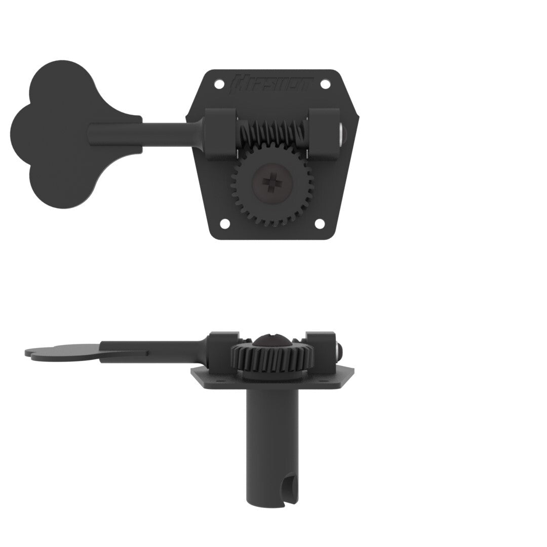 NEW Hipshot HB3 BASS TUNER - CLOVER KEY - BLACK TREBLE 20310BT