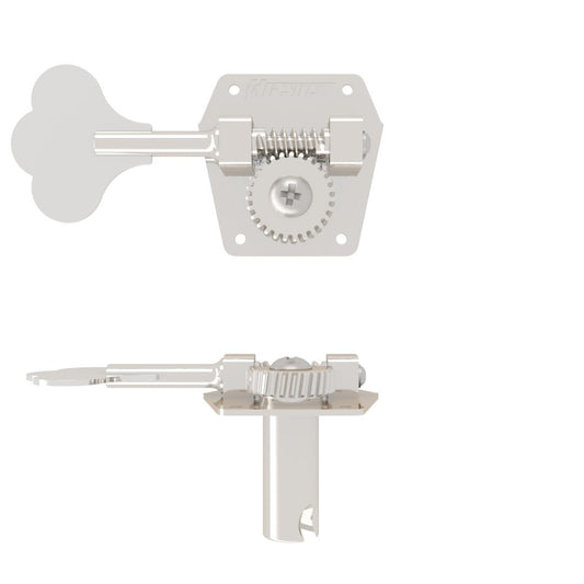NEW Hipshot HB3 BASS TUNER - CLOVER KEY - NICKEL TREBLE 20310NT