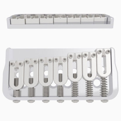 NEW Hipshot 7 STG FIXED GUITAR BRIDGE .125'' FLOOR HEIGHT NICKEL 41070N