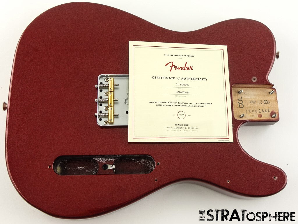 Fender American Performer Humbucker Telecaster Tele BODY w/ HARDWARE, Aubergine