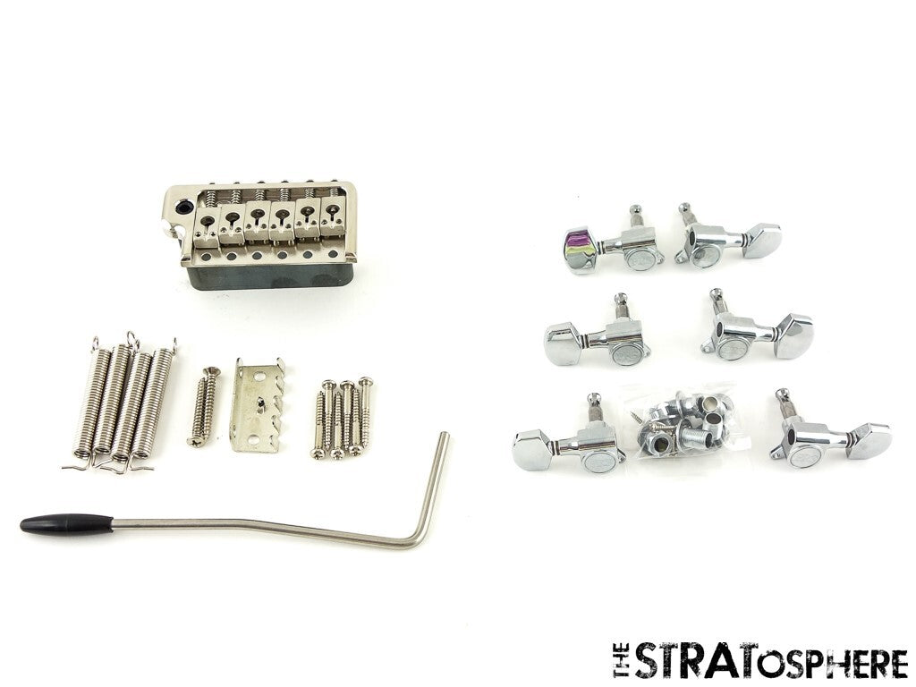 PRS SE Custom 24-08 BRIDGE & TUNERS HARDWARE SET PRS Upgrades, Nickel