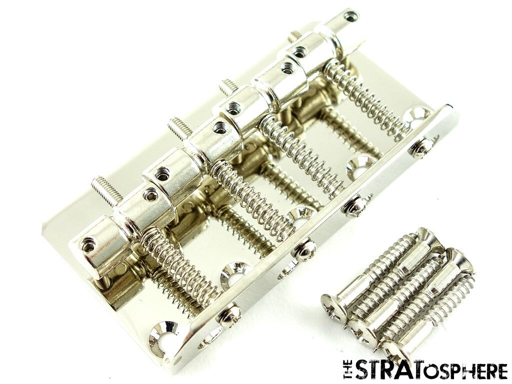 Fender Squier 70s Classic Vibe P Bass BRIDGE, Precision 4 Saddles Nickel!