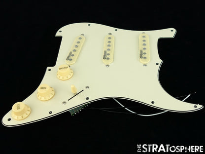 *NEW Wilkinson WOVS LOADED PICKGUARD for Fender Strat Cream 3 Ply 11 Hole
