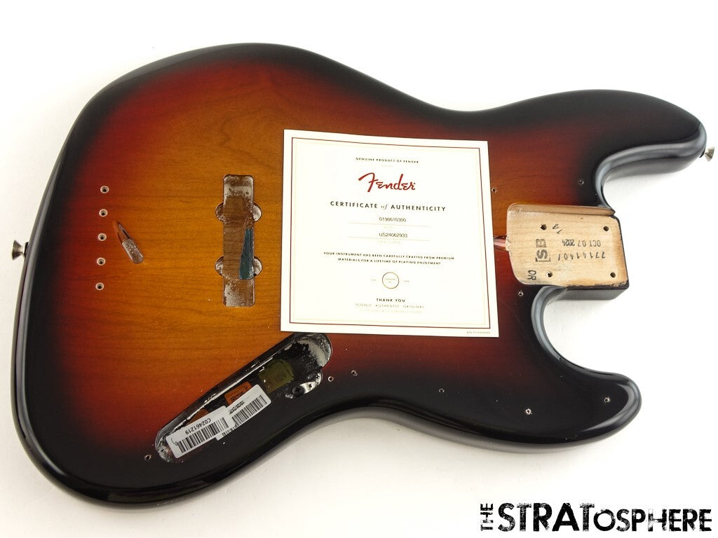 Fender American Performer Jazz Bass BODY USA Guitar Parts 3TS Sunburst