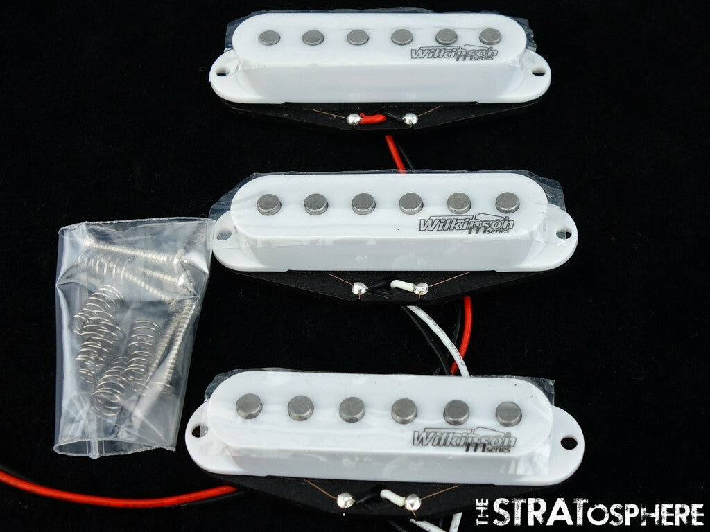 *NEW Wilkinson WOHAS Alnico 5 for Fender Stratocaster PICKUP SET Strat White
