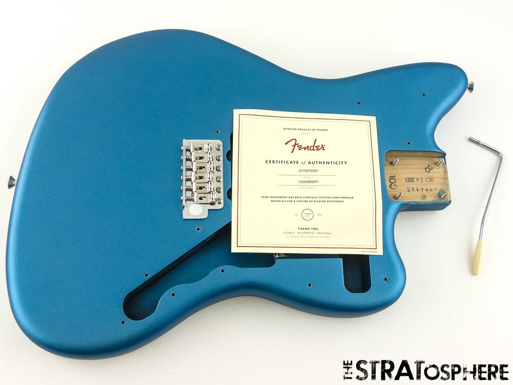 American Performer Fender Jazzmaster BODY + HARDWARE USA Satin Lake Placid Blue