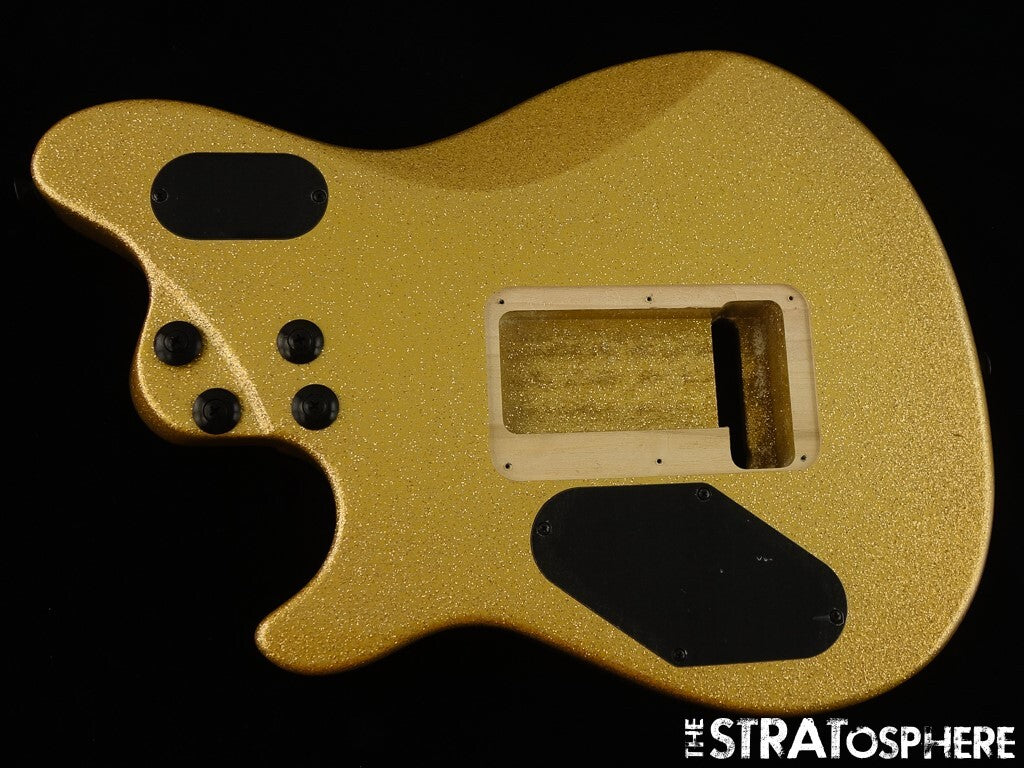 EVH Eddie Van Halen Wolfgang Standard BODY Floyd Rose, Route Gold Sparkle