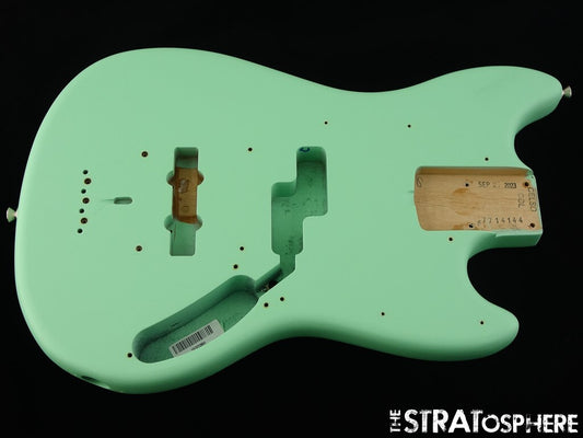 Fender American Performer Mustang Bass BODY USA Part Satin Surf Green