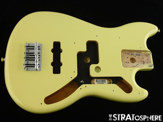 Fender Player II Mustang Bass PJ BODY + HARDWARE P J Offset Hialeah Yellow