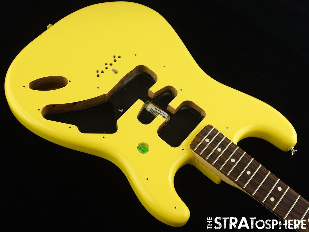 Fender Tom Delonge Stratocaster Strat BODY & NECK Graffiti Yellow