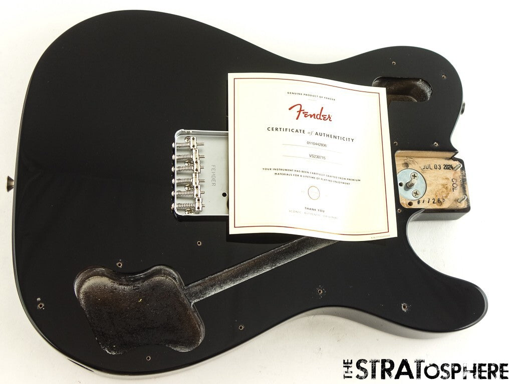 Fender AV II American Vintage Tele 1977 Custom BODY + HARDWARE 77 Black