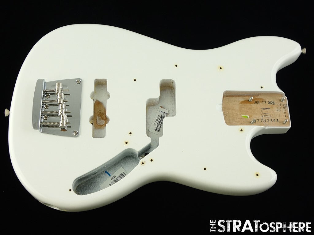 Fender American Performer Mustang Bass BODY & HARDWARE USA Arctic White