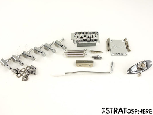 Fender Squier Affinity Series Strat HARDWARE SET TREMOLO TUNERS, Stratocaster.
