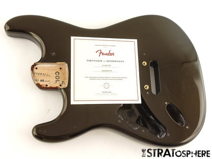LEFTY Fender American Ultra II Stratocaster Strat BODY USA Guitar Part Texas Tea
