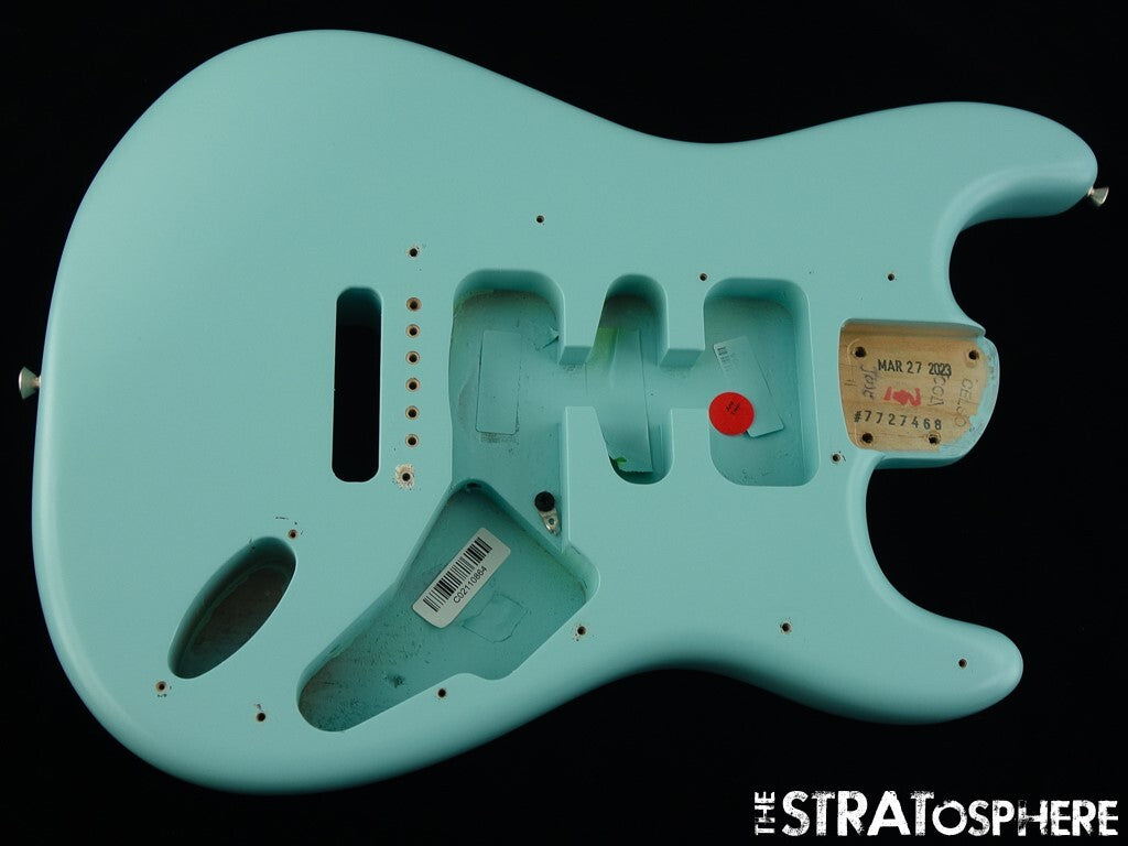 USA Fender Cory Wong Stratocaster Strat BODY, Lacquer Daphne Blue.