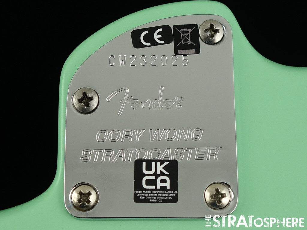 USA Fender Cory Wong Strat BODY HARDWARE Ltd. Lacquer Satin Surf Green