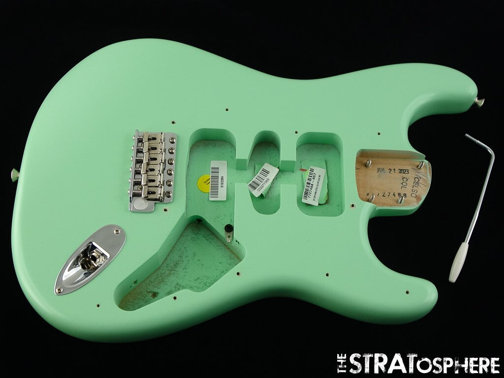 USA Fender Cory Wong Strat BODY HARDWARE Ltd. Lacquer Satin Surf Green