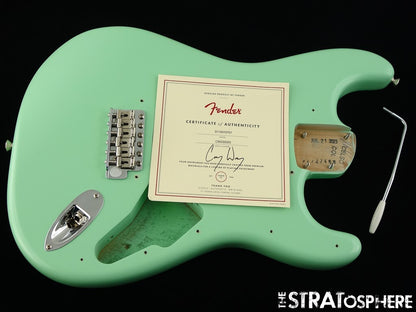 USA Fender Cory Wong Strat BODY HARDWARE Ltd. Lacquer Satin Surf Green